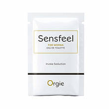 ПРОБНИК жіноча туалетна вода Orgie SENSFEEL афродизіак, 1 мл