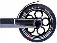 Трюковий самокат Maraton Dictator алюміній+сталь, пеги, колеса 2шт. ПУ 110мм-алюміній, кермо висотою 85 см., підніжка 50/34-10см., фото 4