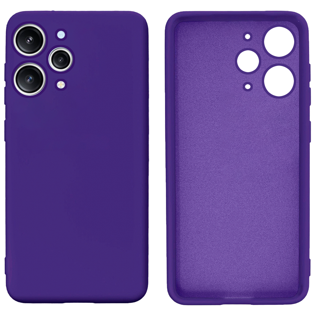 Чохол Silicone case Camera Protective для Xiaomi Redmi 12 (07) фіолетовий Ultraviolet