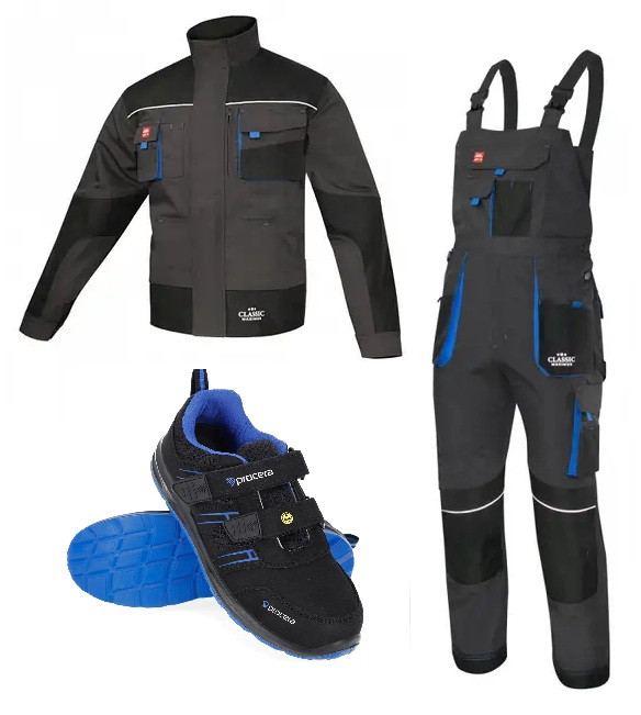 Комплект робочий,куртка,комбінезон та кросівки робочі,уніформа захисна,спец комплект,роба для будівельників Польща CLASSIC MAXIMUS, фото 1