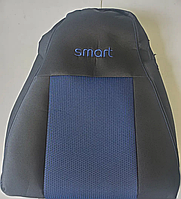 Авточохли Smart Fortwo 451 (чорно-сині)