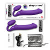 Безремінний страпон з вібрацією Strap-On-Me Vibrating Violet XL, діам. 4,7см, пульт ДК, регульований, фото 6