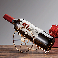 Підставка під пляшку вина Гармата, оригінальна підставка для подачі пляшки (бронза)