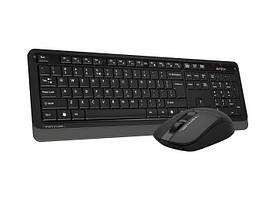 Комплект клавіатурам + миша бездротова USB A4Tech Fstyler FG1012 Wireless Black чорний