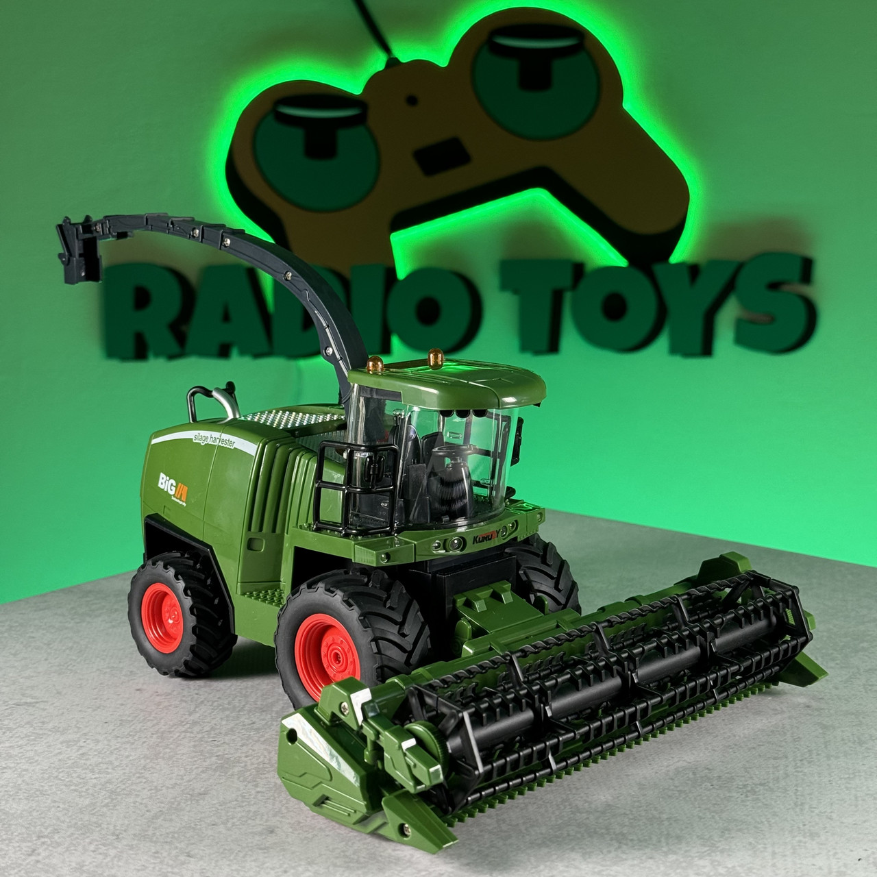 Комбайн на радіокеруванні John Deere | Комбайн на пульті управління | Трактор на радіоуправлінні, фото 1