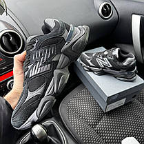 Чоловічі кросівки New Balance 9060 Black Grey Нью Беланс 9060 чорні з сірим замша текстиль демісезонні, фото 6