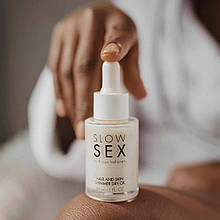 Суха олія для тіла та волосся Slow Sex by Bijoux Indiscrets з мерехтливими частинками