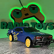 Машинка для дрифту на радіоуправлінні DODGE STRONG NEON Синій | Дрифт машинки на пульті управління | Дрифтова машина, фото 3