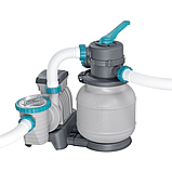 Басейн Bestway 561KC Ø 549 x 132 см каркасний, пісочний фільтр-насос 6056 л/г, сходи, тент, Polysphere, фото 3