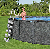 Басейн Bestway 561KC Ø 549 x 132 см каркасний, пісочний фільтр-насос 6056 л/г, сходи, тент, Polysphere, фото 6