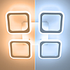 LED люстра ROOM 60W 4S WHITE біла Luminaria світлодіодна з пультом та керуванням зі смартфона APP 388×388×73мм, фото 8