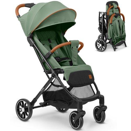 Прогулянкова складна коляска з регульованою спинкою Nukido Paseo Green