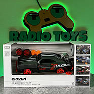 Машинка для дрифту на радіоуправлінні DODGE TURBO NEON Чорний | Дрифт машинки на пульті управління | Дрифтова машина, фото 8