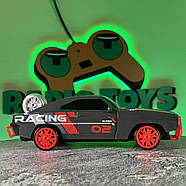 Машинка для дрифту на радіоуправлінні DODGE TURBO NEON Чорний | Дрифт машинки на пульті управління | Дрифтова машина, фото 4