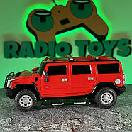 Джип на радіоуправлінні Hummer LUX Червоний | Машинка Хамер на пульту | на акумуляторі, фото 5