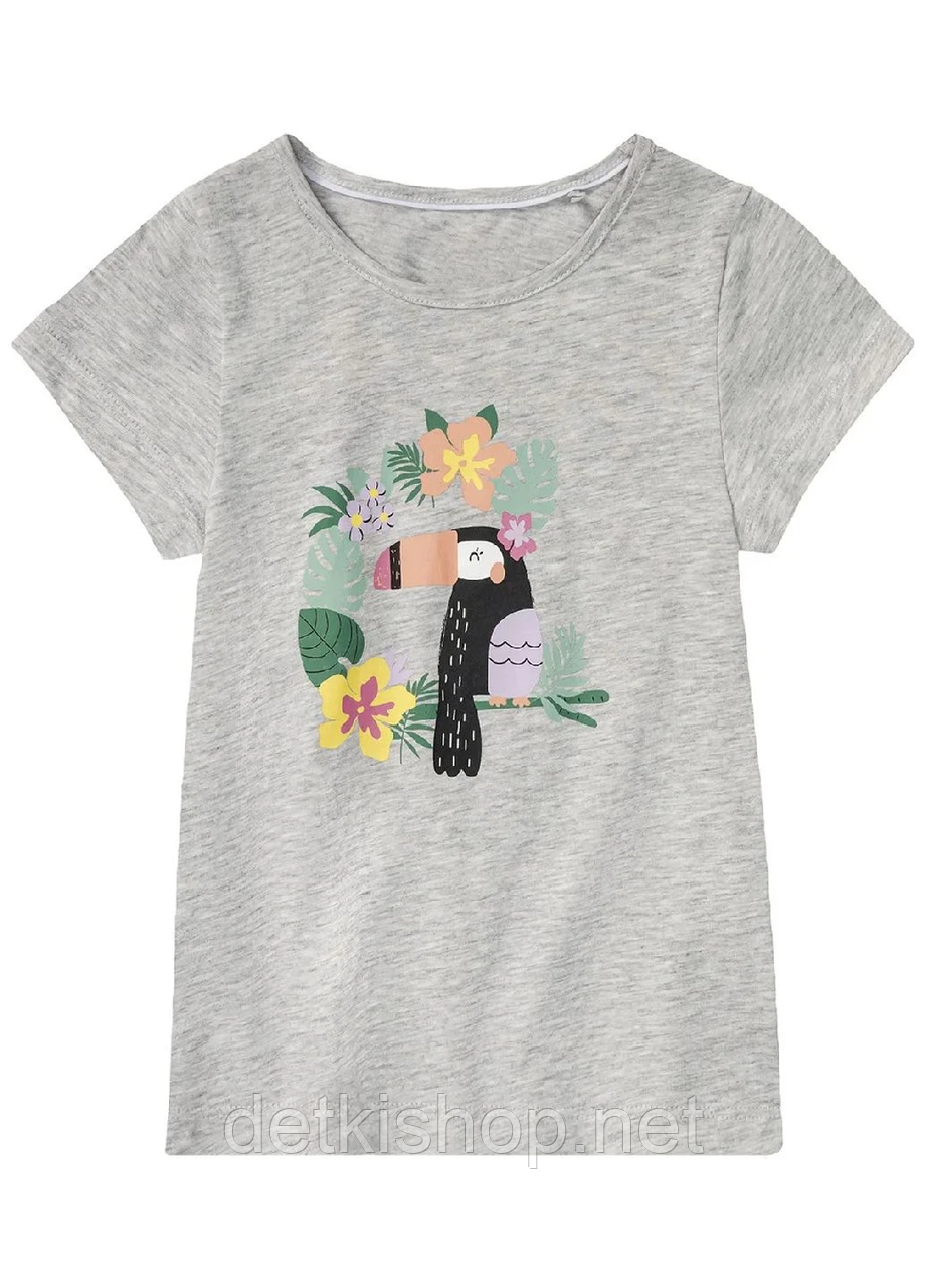 Бавовняна футболка на літо для дівчинки Lupilu 104