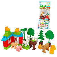 Конструктор 0341 (9) "Technok Toys", 45 елементів, “Ферма”, у пакеті