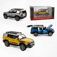 Джип RS-58097 (36/2) "Авто Експерт", 3 кольори, металопластик, масштаб 1:22, світло, звук, інерція, відчиняються двері, багажник