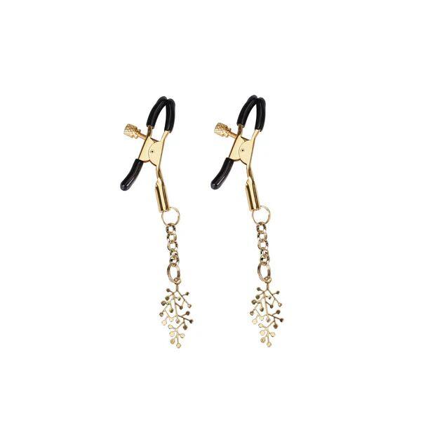 Затискачі для сосків Liebe Seele Rose Tree Nipple Clamps Gold, фото 1