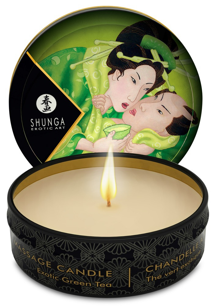 Масажна свічка — Shunga Mini Candle Green Tea, 30 мл