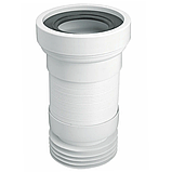 Труба розтяжна для унітазу гофра 180-230 мм з ущільнювачем WC-F18R McALPINE, фото 2