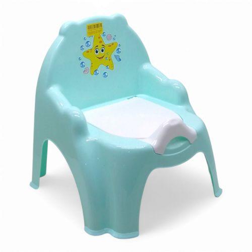 Горщик дитячий, (бірюзовий з зіркою) [tsi258878-TSI], фото 1