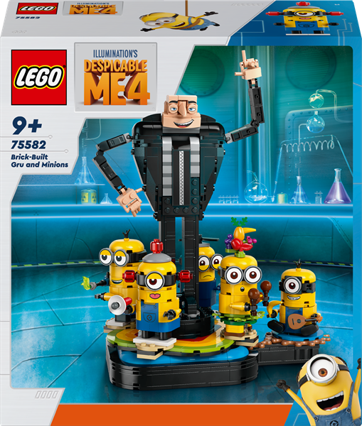 Конструктор LEGO Despicable Me 4 Гру та міньйони з кубиків 839 деталей (75582)