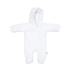 Дитячий комбінезон демісезон Twins Soul плащівка/фліс 12-18 міс білий