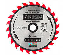 Пиляльний диск RED TECHNIC RTZTWD0082, 255x30x2.8, 24Z
