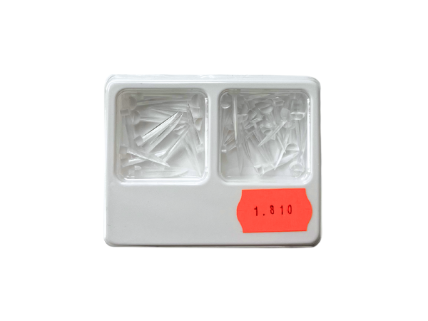 Клини пластикові світлопрозорі 2-х типів №1.810 (40 шт.), фото 1