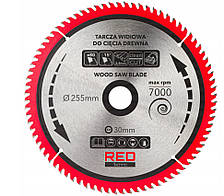 Пиляльний диск RED TECHNIC RTZTWD0082, 255x30x2.8, 80Z