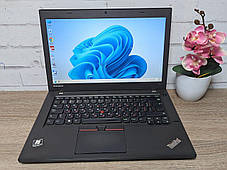 Ноутбук Б-клас Lenovo ThinkPad T450/ 14" (1366x768)/ Core i5-5300U/ 12 GB RAM/ 128 GB SSD/ HD 5500, фото 3