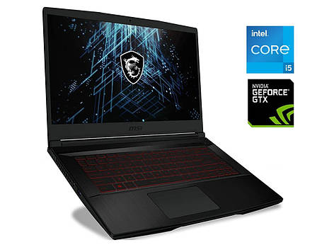 Ігровий ноутбук Б-клас MSI GV15 Thin 11SCV/ 15.6" 1920x1080/ i5-11400H/ 8GB RAM/ 256GB SSD/ GTX 1650 4GB, фото 1