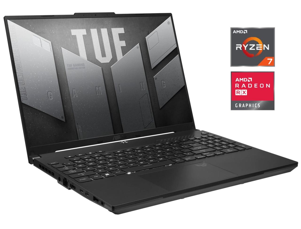 Ігровий ноутбук Asus TUF Gaming Advantage A16 FA617NS/ 16" 1920x1200/ Ryzen 7 7735HS/ 16GB RAM/ 512GB SSD/ Radeon RX 7600S 8GB