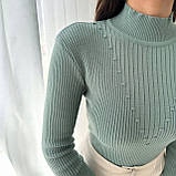 Гольф жіночий м'ятний (водолазка). One Size, фото 2