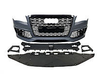 Передній бампер  ( в стилі RS ) V1 на Audi A8 D4 2010-2014 року