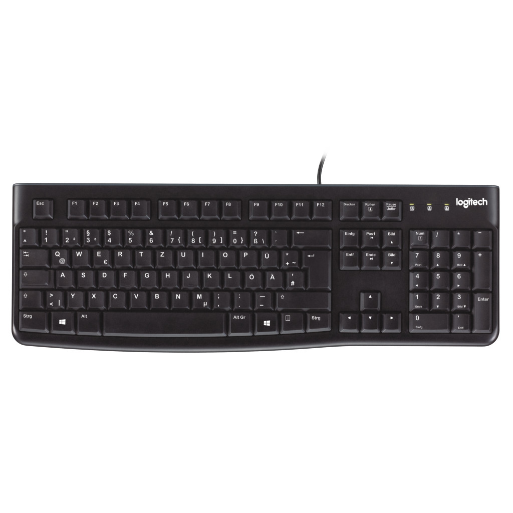 Клавіатура Logitech K120 Ukr (920-002643) мембранна USB чорна
