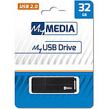 USB флеш накопичувач MyMedia 32GB Black USB 2.0 (69262), фото 3
