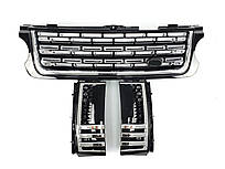 Решітка радіатора  + жабра на land rover Range Rover Vogue L322 2010-2013 року