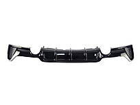 Дифузор ( заднього бампера ) Чорний глянець ( M-Performance ) 0--0 на BMW 4 Series F32 / F33 2013-2020 року
