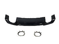 Дифузор ( заднього бампера ) Black / Chrome Pipe ( в стилі RS3 ) Sedan на Audi A3 8V 2012-2016 року