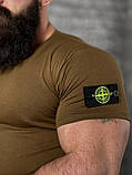 Тактична ХЛОПКОВА футболка NECRONIMICON stone кайот НП5239, фото 2