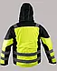 Зимова куртка з капюшоном,флуоресцентна,зі світловідбивними смугами,зимова уніформа Artmaster CLASSIC-VIS Softshell, фото 4