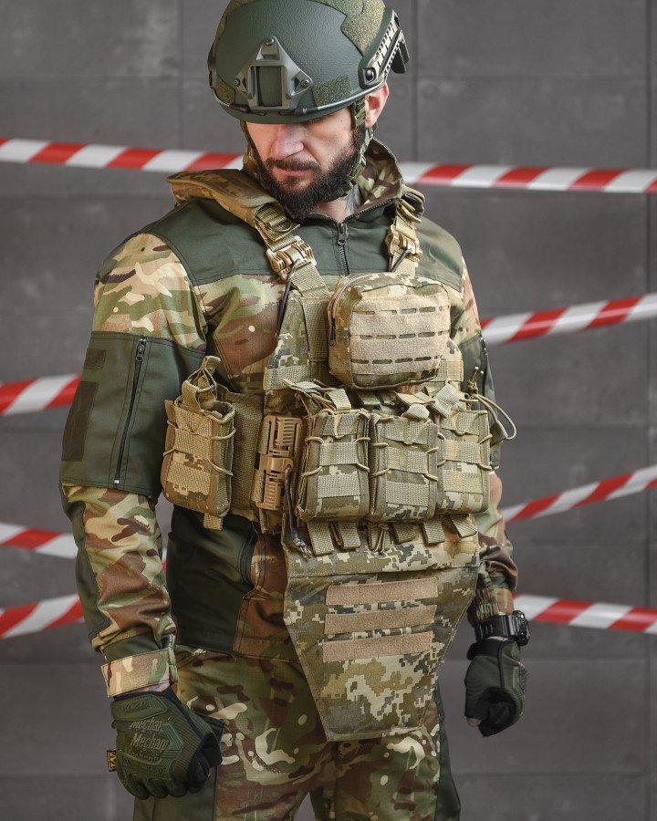 Плитоноска 4 швидких скидання Cordura піксель НП5128, фото 1