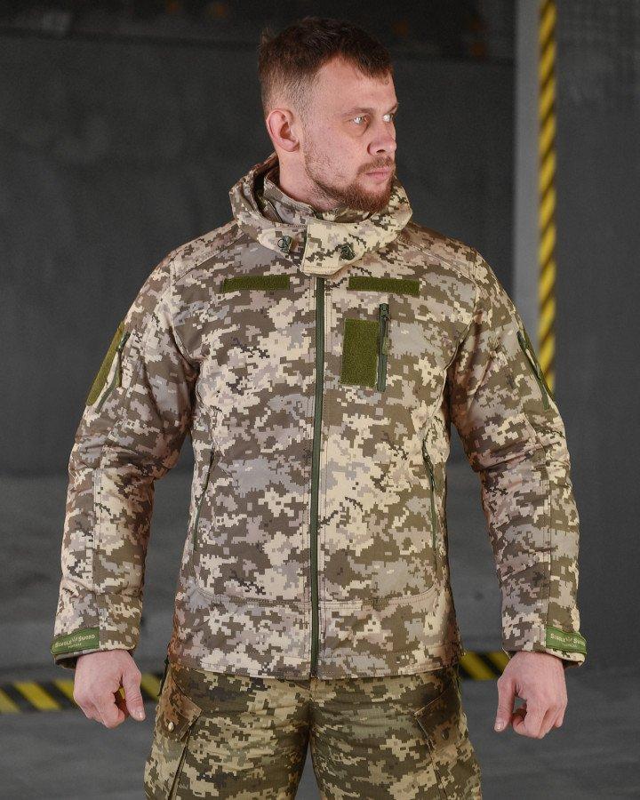 Тактична куртка софтшел single sword jumper (подвійний фліс)