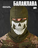 Флісова балаклава олива череп ВТ4798, фото 4