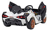 Lamborghini SIAN на акумуляторі для дітей Білий + Пульт + EVA + Free Start + Audio LED, фото 9