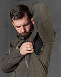 Тактична куртка софтшел Kord second generation oliva ВТ4675, фото 10