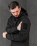 Тактична куртка софтшел Kord second generation black ВТ7804, фото 9