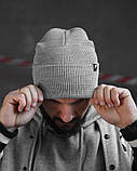 Шапка Nike grey ВТ4721, фото 3